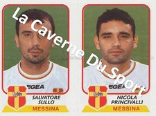 533 SULLO - PRINCIVALLI # ITALIA FC.MESSINA STICKER PANINI CALCIATORI 2004