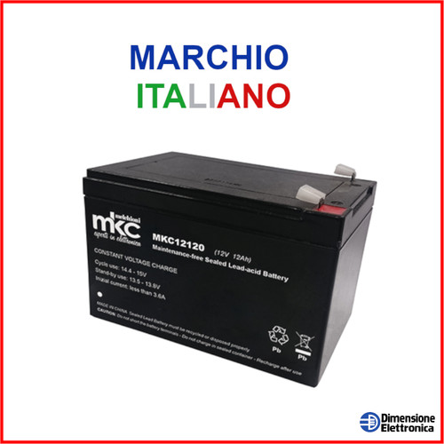 Batteria 12v 12a piombo gel - 12a,