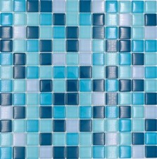 Pietra Mosaico Vetro Mix Blu