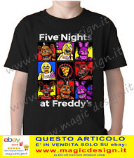 Five nights at Freddy's videogioco survival horror tshirt fnaf ragazzi t-shirt 