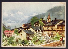 ALDO RAIMONDI CUNEO LIMONE PIEMONTE CARTOLINA DAL PONTE DI S. ANTONIO FG N