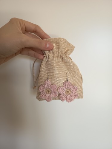 Orecchini crochet fiori - , fosa