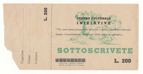 200 lire sottoscrivete centro - 200,