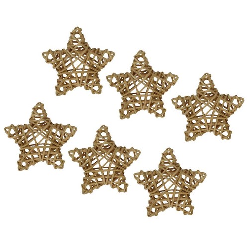 6pcs naturale vimini rattan