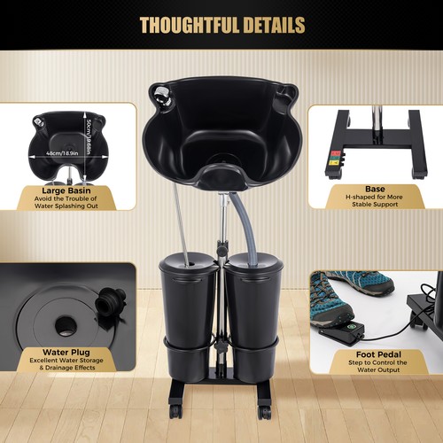 Lavabo per capelli pieghevole