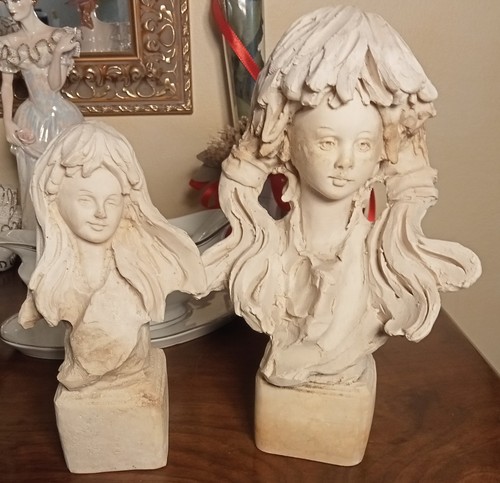 Coppia busti sculture - di,