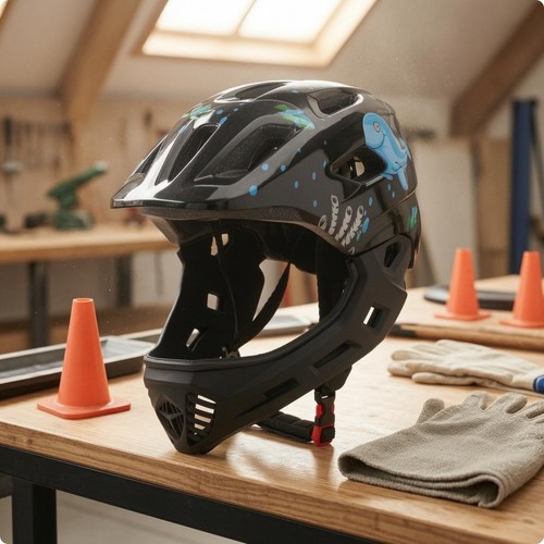 Casco bici bambini - bici, grafica