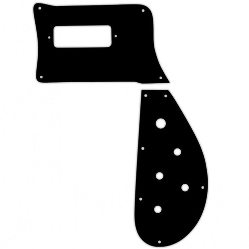 Pickguard nero pezzi 1ply - pickguard,