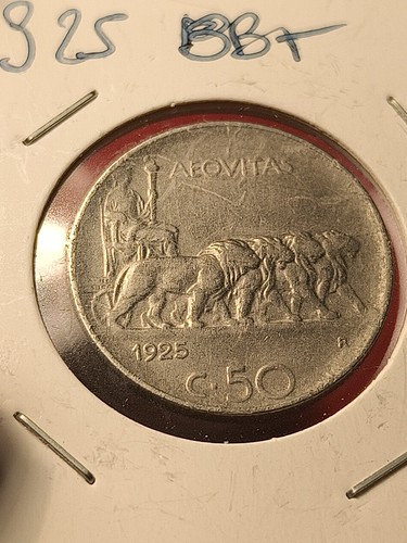 Moneta centesimi leoni - 50, 1925
