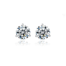 Orecchini Diamante in Moissanite 1 ct D VVS1 certificato GRA diamond earrings