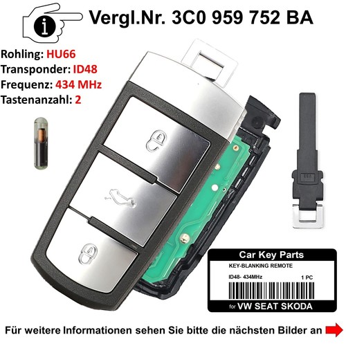 Telecomando chiave per - , vw