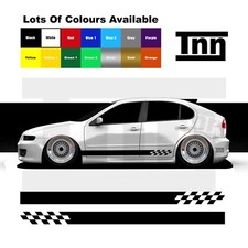 Adesivi per Seat Leon Cupra R Mk1 Mk2 Ibiza Vinile Strisce Laterali Grafica