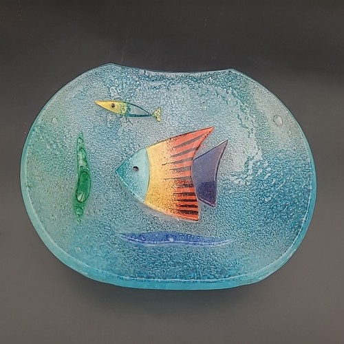 Ciotola vetro artistico fuso