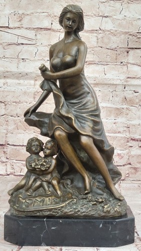 Scultura artigianale bronzo - scultura, in