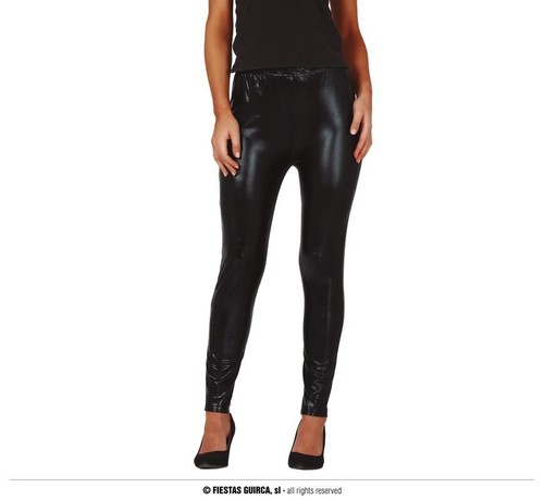 Leggins nero metallizzato - leggins,