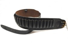 Cartuccera in cuoio marrone scuro foderata 90100628