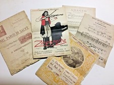 ? 5 RARI SPARTITI primi '900 OPERA MUSICA BALLABILE HAYDN BEETHOVEN S. MILITARE