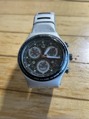 Swatch irony aluminium chrono - aluminium,