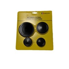 KIT 4 ANELLI + PIATTELLI TECNOGAS 1 GRANDE 1 MEDIO 2 PICCOLI  MADE IN ITALY