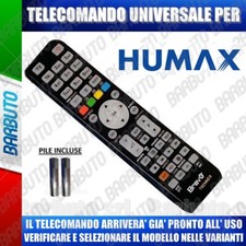 TELECOMANDO UNIVERSALE PER DECODER HUMAX CLICCA IL TUO MODELLO,PRONTO ALL'USO
