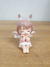 ANGELO ANGEL ENGEL FAIRY FEES ELFEN ROSA SEDUTO MANI SULLE GUANCE NO LES ALPES