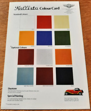 PANTHER KALLISTA scheda a colori brochure vendita auto dal Regno Unito