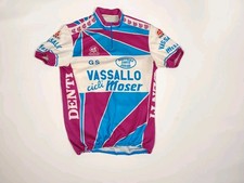 Vintage ciclismo Maglia Vassallo Cicli MOSER  Denti  jersey Cycling Bike  L