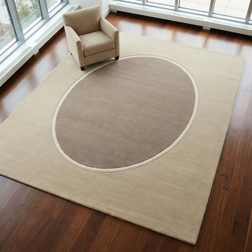 Tappeto moderno lana fatto - , a