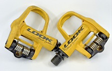LOOK France KeO 2 Max ~ ALBERTO CONTADOR ~ Pedali stradali gialli senza clip RARI