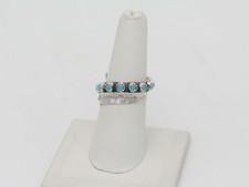 Anello regolabile Navajo Chester Charley in argento sterling turchese