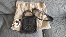 BELSTAFF Bag Speed-Malenotti-Messenger-Leather-Black Brown-Tracolla Pelle-RARE-