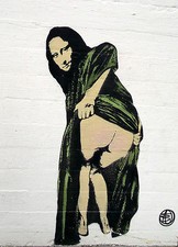 BANKSY MONA LISA'S BUM