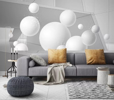 3D Weiß Weltraum Ball Q13293