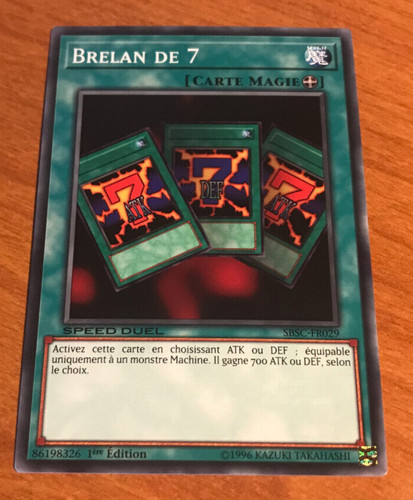 Carte brelan de - !,