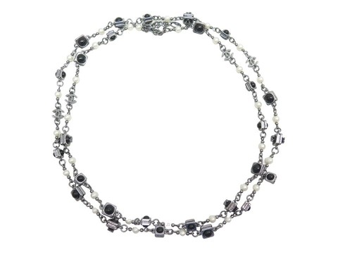 Collana chanel saltatore perle - collana,