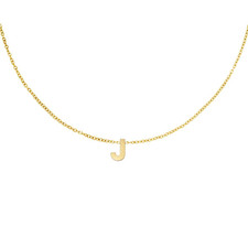 Collana Iniziale J Donna Oro