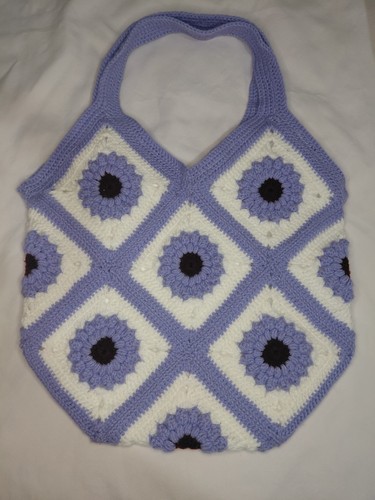 Borsa quadrata nonna - , floreale