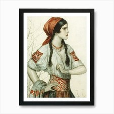 Girl In Slavic Peasant Costume