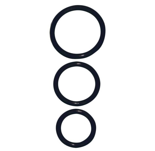 Set anello fallico nero - set,