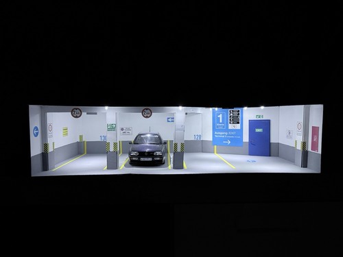 Diorama garage modellino - 1:18,