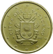 2018 vatican city euro - 50, cent