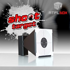 Atflbox 14X14CM Airgun BB Gun acciaio pellet trappola metallo bersaglio da tiro 