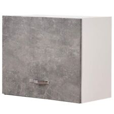 Pensile da Cucina Sopracappa Muro Armadio Sospeso Parete Colore Grigio Cemento