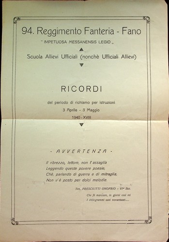 Reggimento fanteria - 94.,