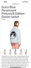 Gucci Paramount Denim Faux