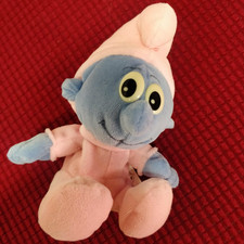 PELUCHE BABY PUFFO I PUFFI PUPAZZO PUPAZZETTO CARTONI ANIMATI VINTAGE FERRERO