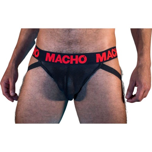 Macho mx26x2 jock black red - -,