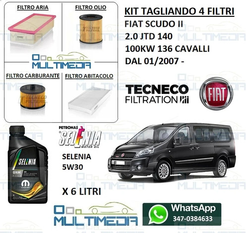 Kit tagliando filtri olio - 4,