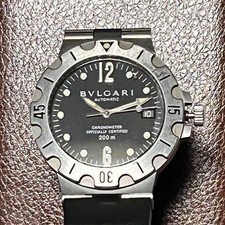 Orologio Uomo BVLGARI Diagono Scuba SD38S Automatico Data Nero 38mm di JP