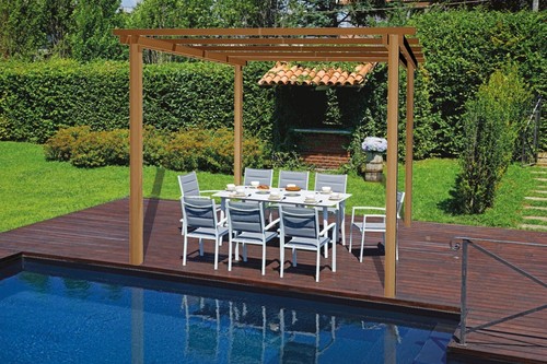 Pergola legno 3x3 in - pergola,